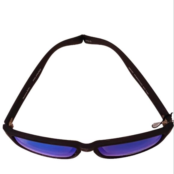 Panama Jack Sunglasses POLARIZED Blue Lens BLACK Frames 400 UV Modern - Picture 8 of 16